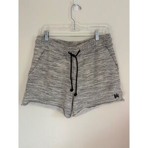 YoungLA Mens Space Dye French Terry Gym Shorts Grey Marl Raw Hem XL Loungewear